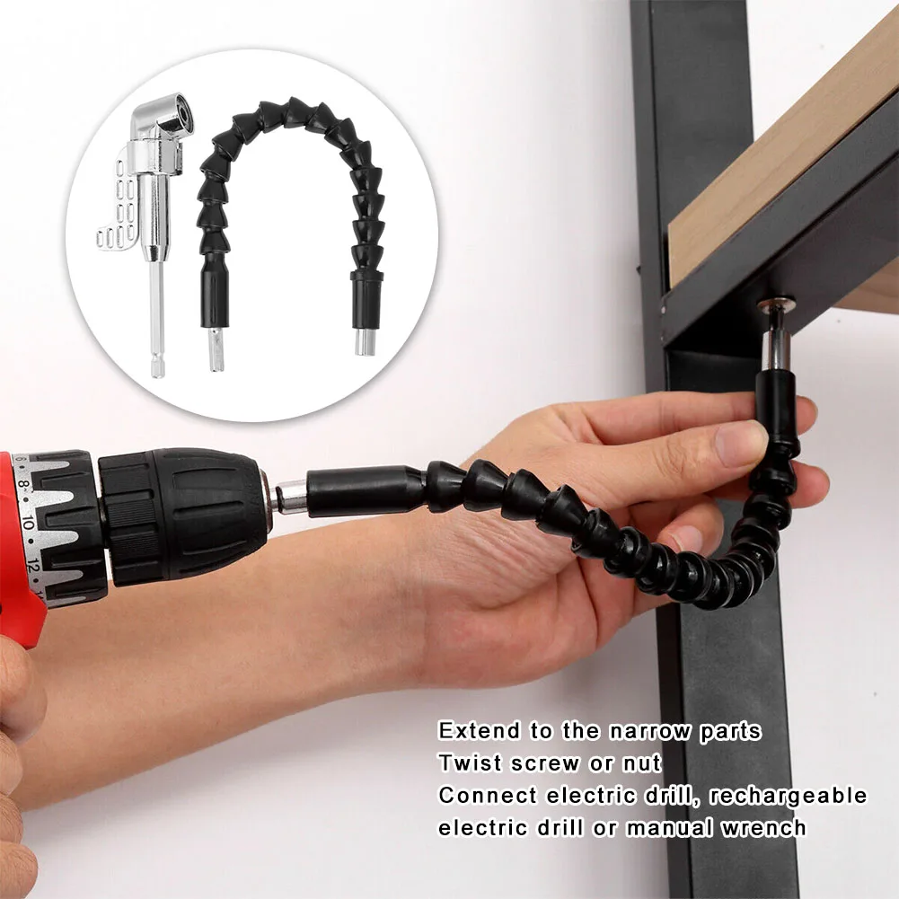 

105Degree Drill Adapter Bit Driver Large Size + Universal Flexible Shaft Hardware Power Tool Accessory