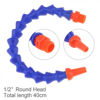 

1/2 Inch 400mm Plastic Flexible Water Oil Cooling Tube with Round Head Nozzle for CNC Machine / Milling /Lathe