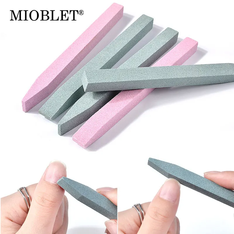 

1pcs Quartz Stone Nail Files Cuticle Remover Manicure Tools DIY Nail Art Grinding Polished Rod Green Pink Nail File Accessories