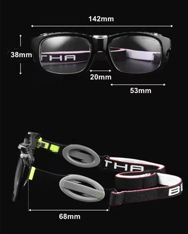 Erwachsene Sport Basketball Abnehmbare Brille Arbeiter Installateure Schreiner Elektriker Schutz Rezept Objektiv Geeignet – Detail 1