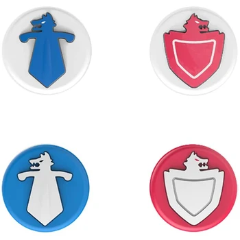 

Thumb Grip Caps For Sword and Shield Theme, Joystick Cap For Nintendo Switch & Lite, Soft Silicone Cover For Joy-Con
