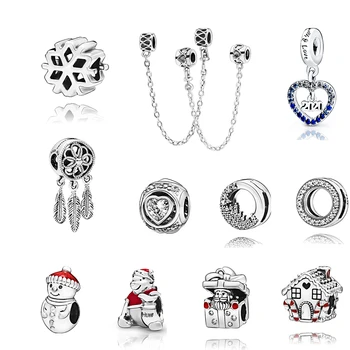 

Fit Original Pandora Charms Bracelet Authentic 925 Sterling Silver Enchanted Dreamcatcher Beads Pendant Berloque DIY 2018