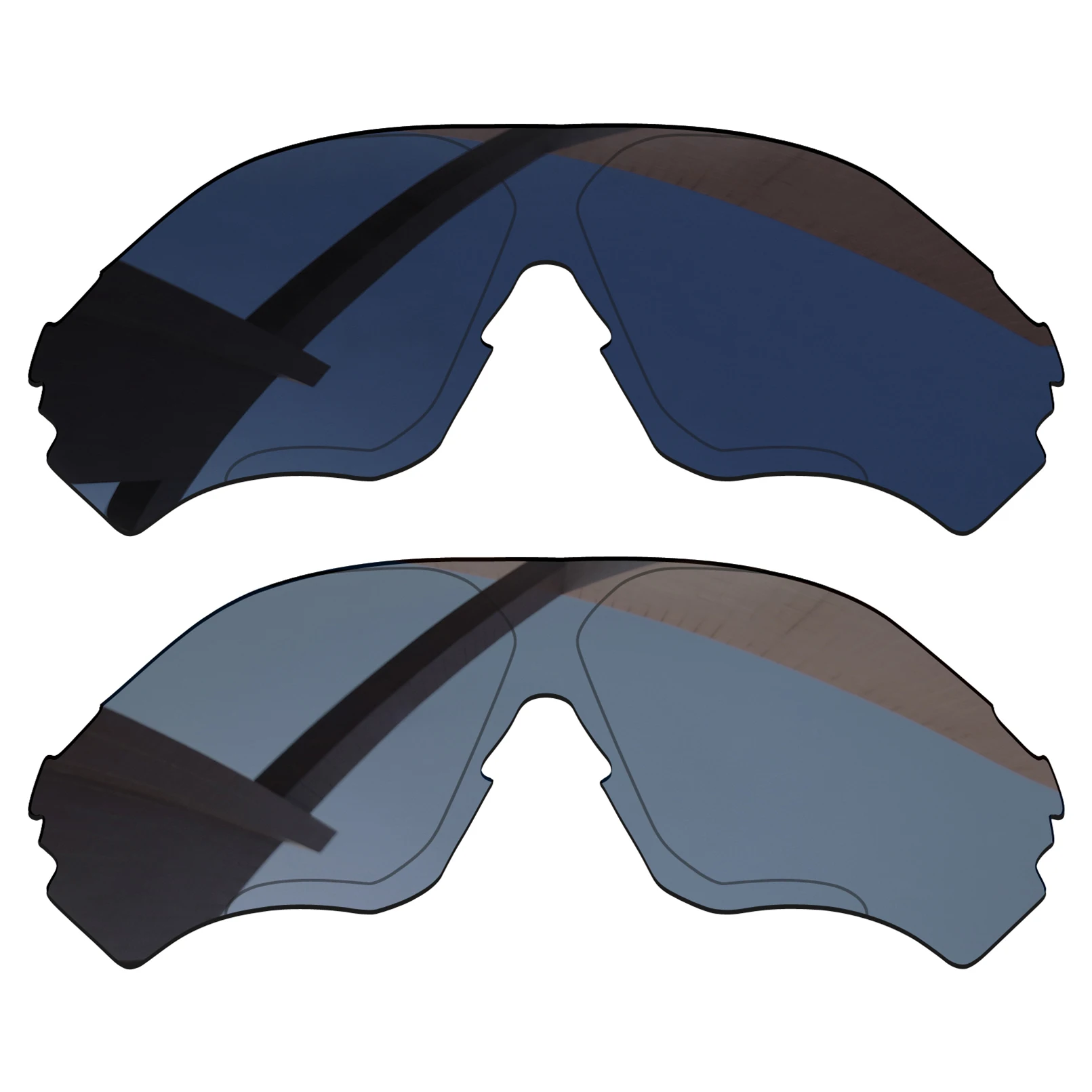 Alphax 2 Pairs Pitch Lenti Di Ricambio Polarizzate Nere E Grigie Grigie Per-Oakley Evzero Range Oo9327 Frame