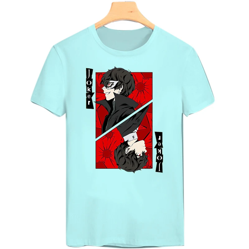 Persona 5 T Shirt Futaba Sakura Ryuji Sakamoto Poker Joker Design Cosplay Psp Game Harajuku Fashion Cotton Top Tee T Shirts Aliexpress