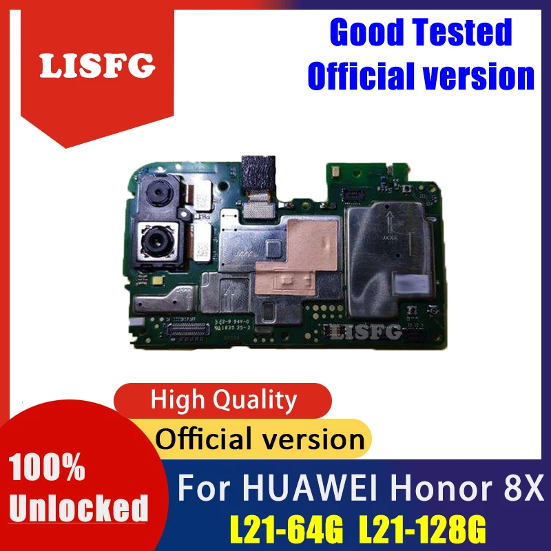 Высококачественная печатная плата для материнской платы HUAWEI Honor 8X 64 Гб 128 ГБ