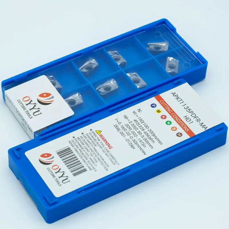 

OYYU APKT APKT1604PDFR-MA3 APKT160402 APKT160404PDFR 160408 for Aluminium Lathe Milling Cutter Carbide Inserts Turning Tools