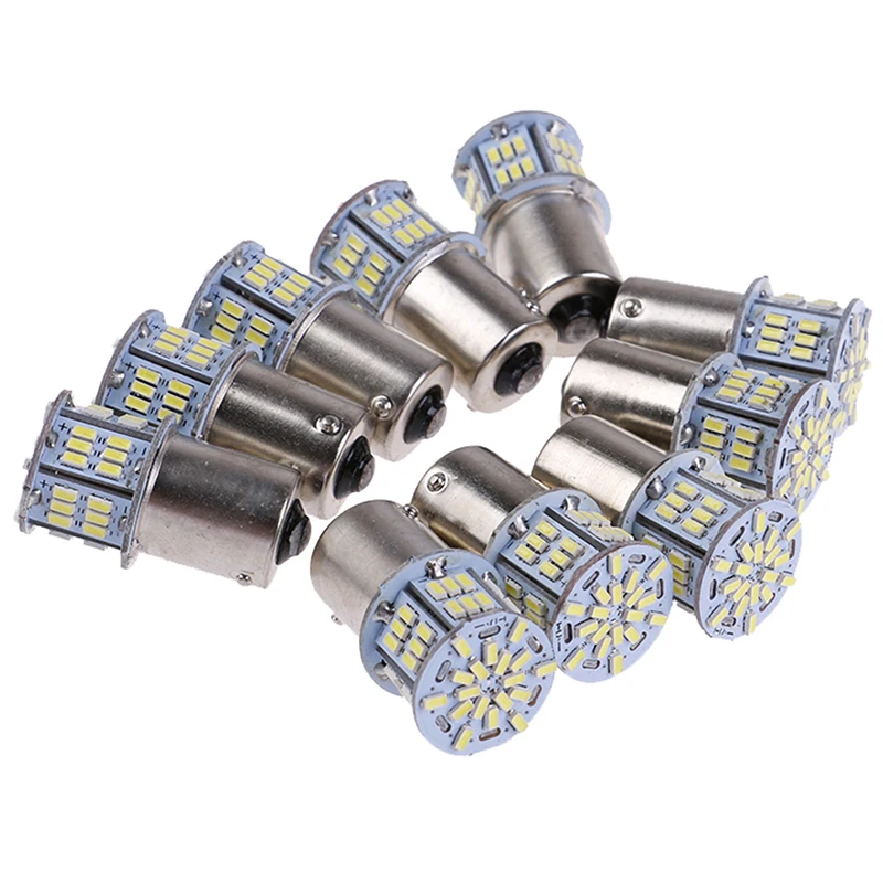 10 шт. супер яркие BA15S 1156 P21W 50SMD 1206 12 в 3014 50 светодиодов SMD Автомобильные стоп сигналы