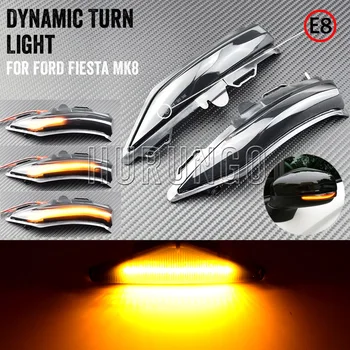 

2pcs/lot LED Rearview Side Mirror Flasher Dynamic Indicator Flowing Sequential Blinker For Ford For Fiesta MK8 2019 2020