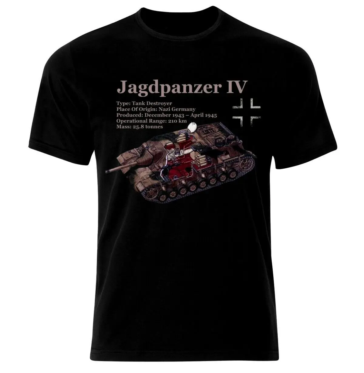 Охота PANZER 4 панцирный Танк WW2 армия Германии вермахт Для мужчин футболка | Мужская