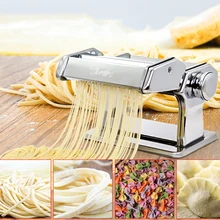 Лапша паста производитель 90 Вт паста машина мотор Ржавчины Машина Lasagne спагетти Tagliatelle ravoli клецки машина