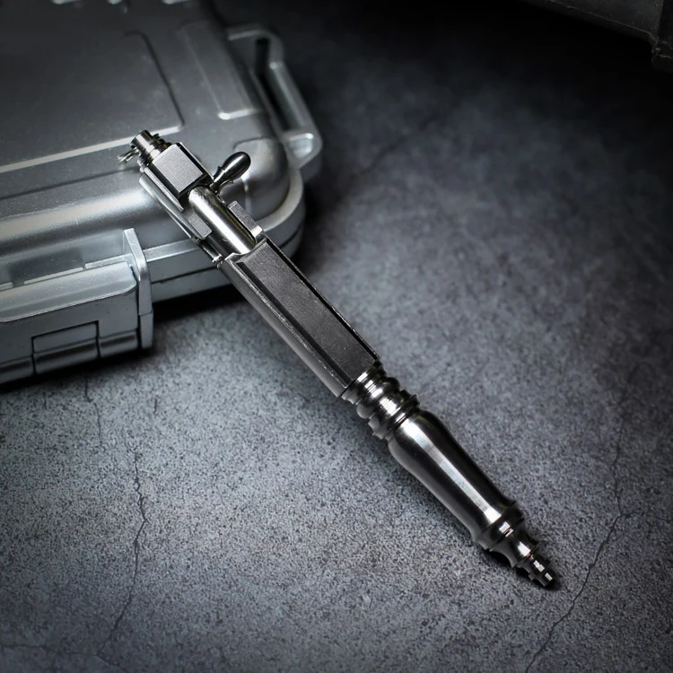 Титановая TC4 тактическая ручка EDC винтажная ручка в стиле панк