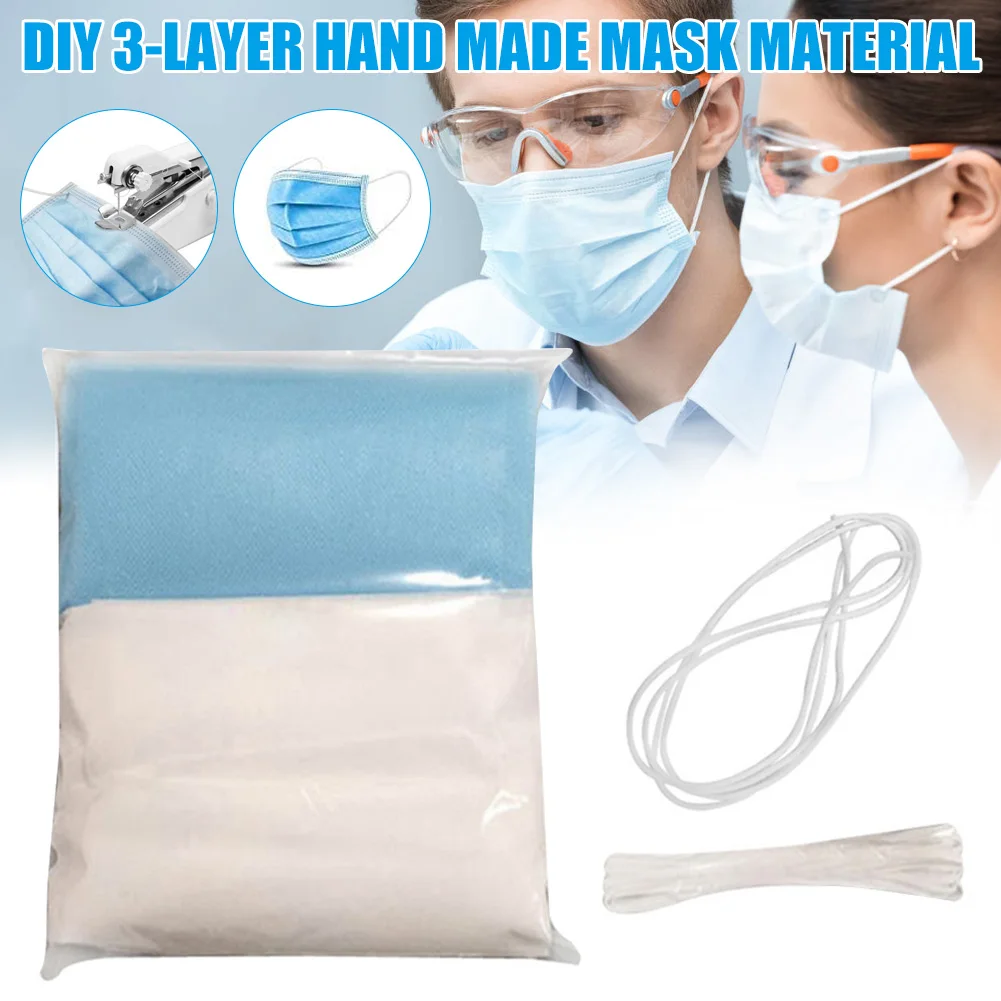 

Newest 100/200 Pcs Non-woven Fabric Nose Bridge Strip Elastic Ear Rope Craft DIY Accessories Tool TY66