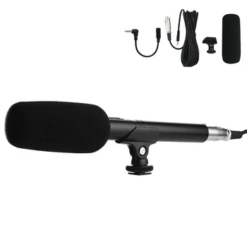 

Professional Interview Microphone Switchable Omni-directional Cardioid Pick-up Mode Mic for Canon Nikon Sony DSLR