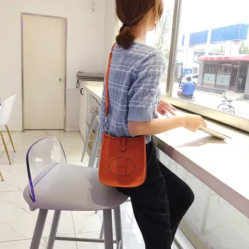 

Shangxinwanghongyang mobile phone small bag small square bag 2019 summer fairy bag bounce di bag shoulder messenger bag