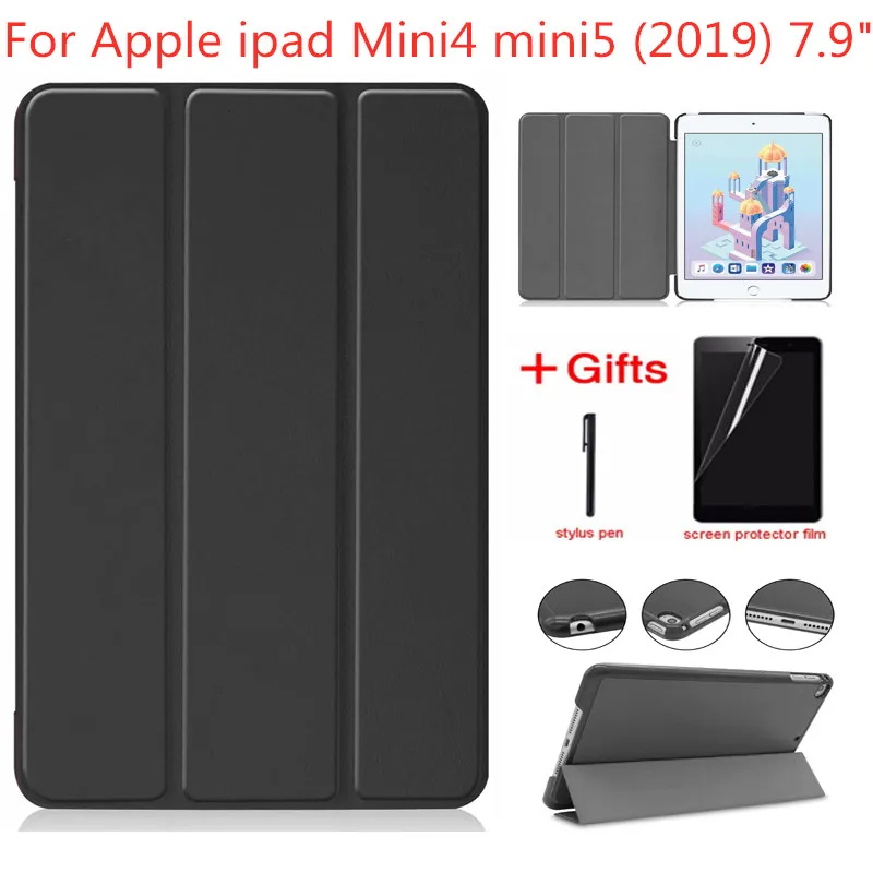 Роскошный чехол из искусственной кожи для iPad Mini 4 откидной смарт-чехол Apple Mini5 A1538