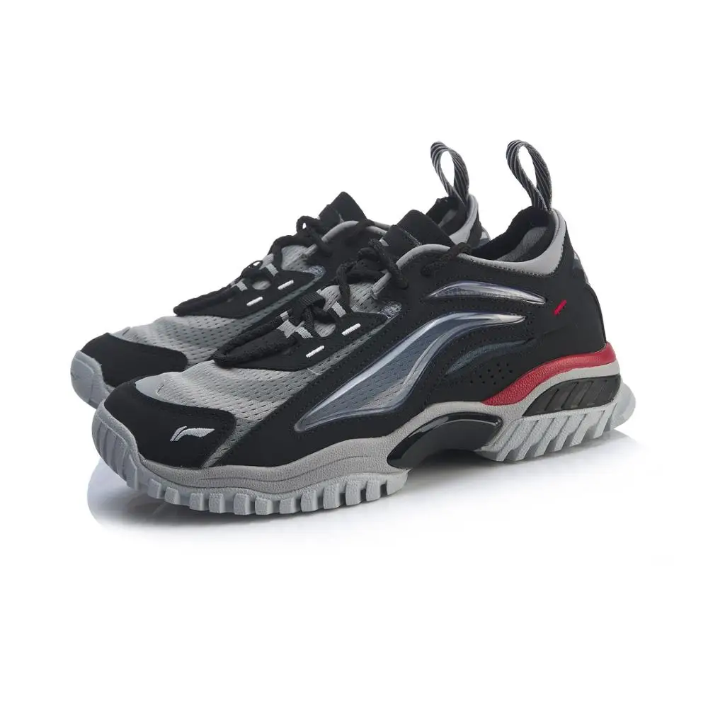 LI-Ning/Мужская обувь AURORA WINDWALKER, стиль жизни, кожа, ноская подкладка, Ретро стиль, спортивная обувь, кроссовки для отдыха, AGLP089 JAS19