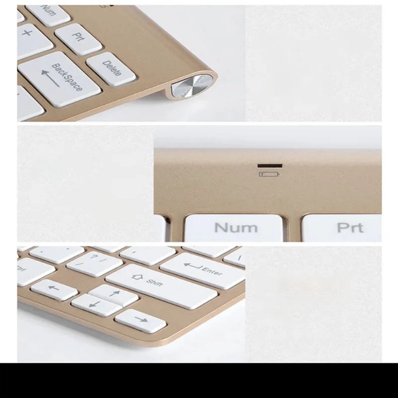 2.4G Mini Multimedia Wireless Keyboard with Mouse Combo Set for Tablet Notebook Laptop Mac PC TV Office Supplies