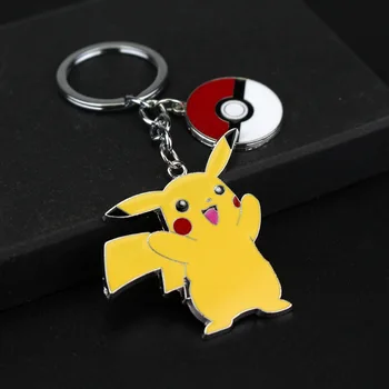 

New Anime Pokemon Kawaii Pikachu Cosplay Accessories Poke Ball Pendant Keychain Necklace Key Ring Key Chain Props Toys Gifts