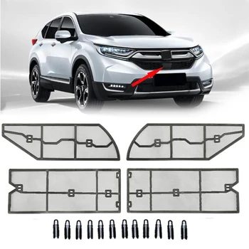 

New accessories For Honda CRV 2017 2018 2019 Stainless Car Insect Grille Insect Screening Mesh Front Grille Net 4PCS