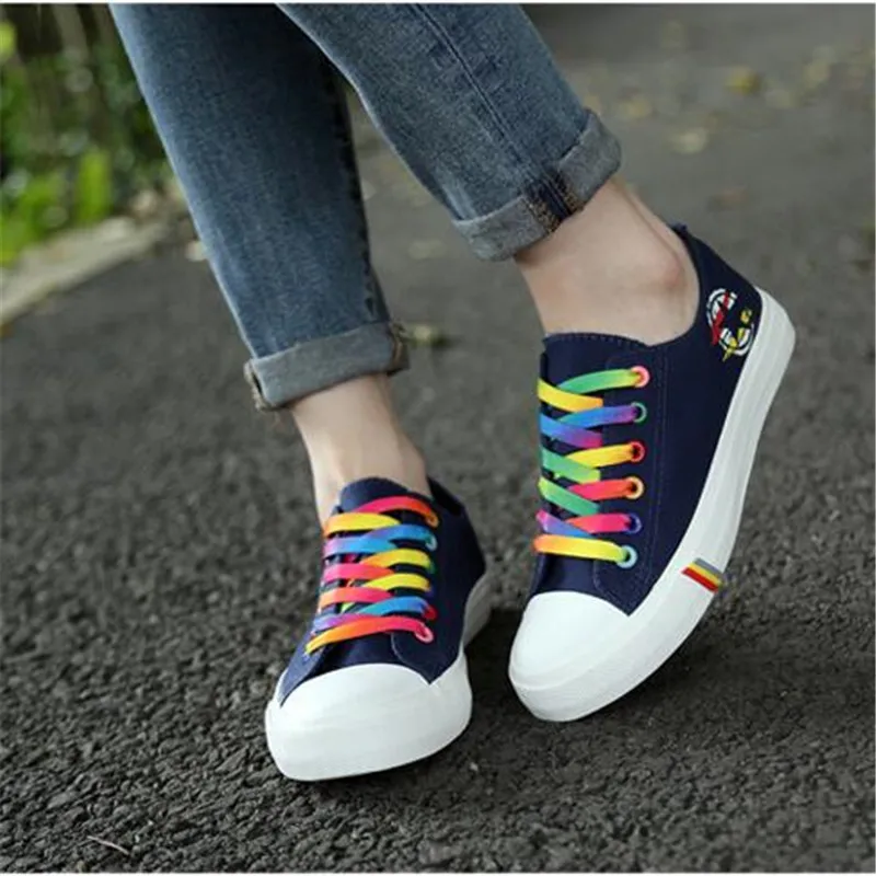 ladies colourful trainers