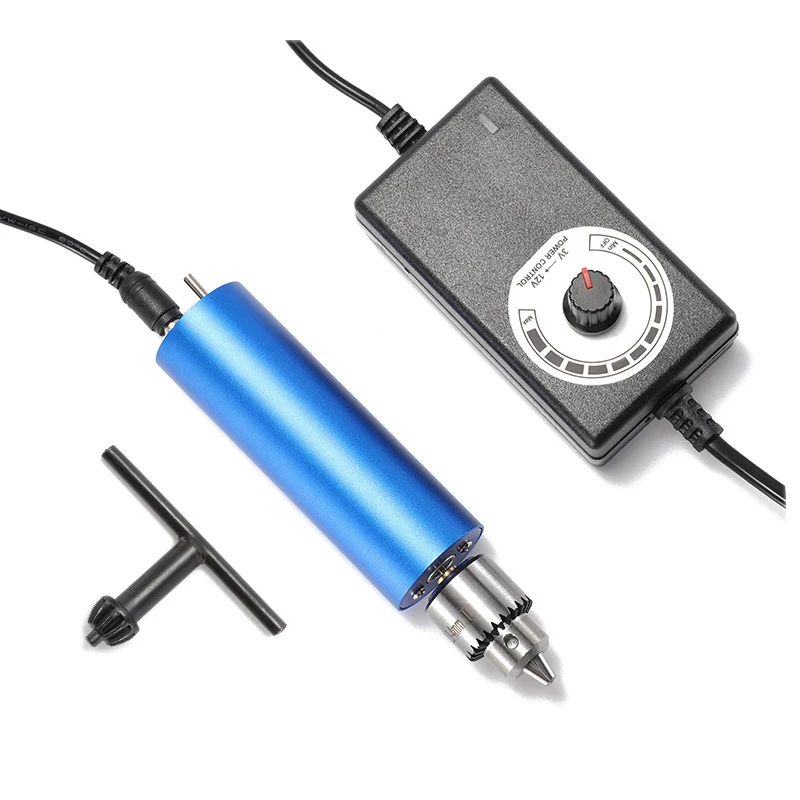 New type stepless speed regulation handheld metal electric grinder Wenwan multifunctional small electric drill polishing machine 3