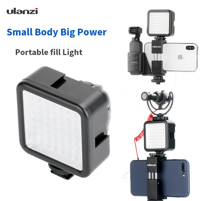 Ulanzi Dimmable 49 светильник DSLR на камере видео ультра яркий для DJI Osmo Mobile 2 Zhiyun Smooth 4