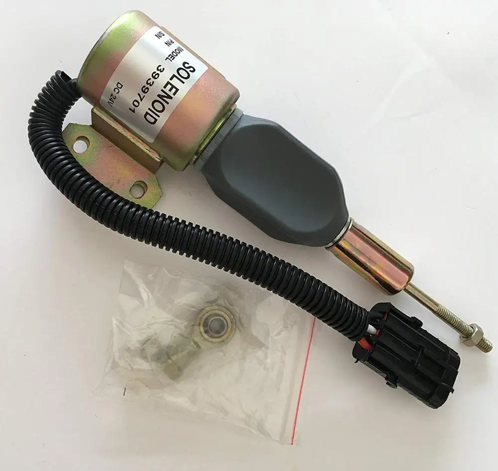 Diesel Engine Stop Solenoid 3939701 24V Fuel Shut Down Solenoid for SA