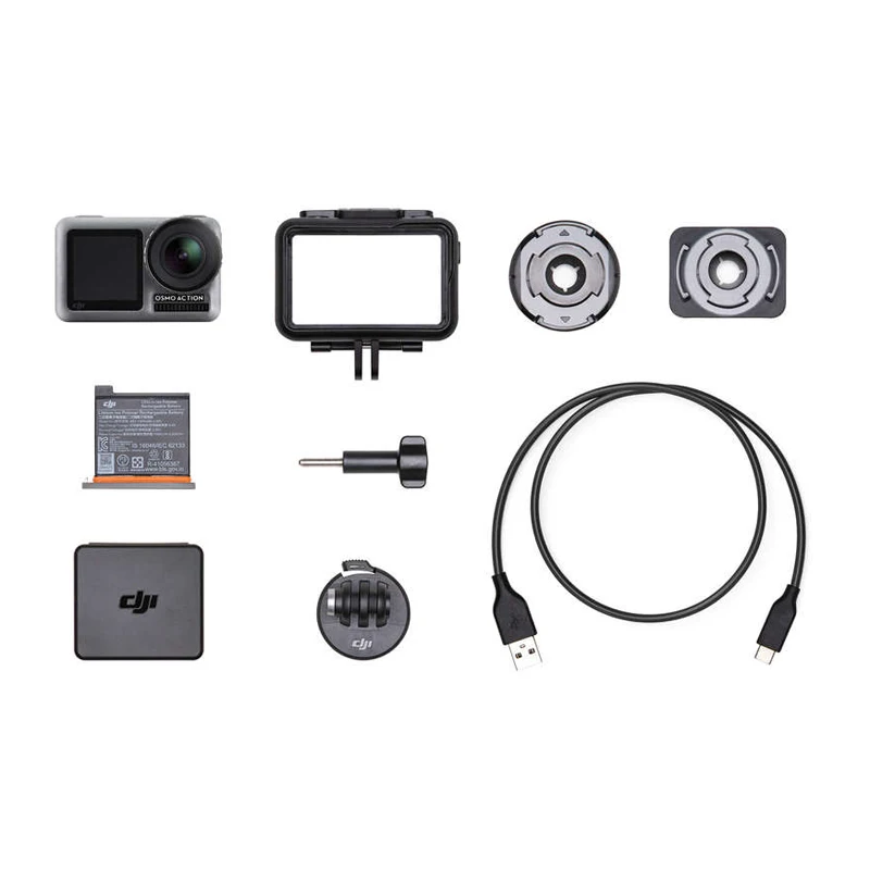 Спортивная водонепроницаемая Экшн камера DJI OSMO двойной экран кнопка RockSteady QS 4K HDR
