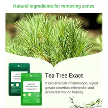 22 наклейки для чайного дерева, акне, прыщи, маска для лица, уход за кожей, лечение акне, сыворотка, крем от акне, эссенция, листовая маска, уход за лицом