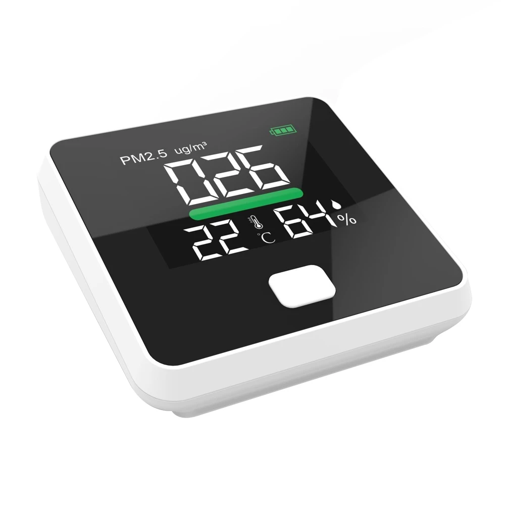 

PM2.5 Air Quality Monitor Digital Gas Analyzer Laser Duty Sensor Air Detector Home LED Display Temp Humidity Testing Appliance