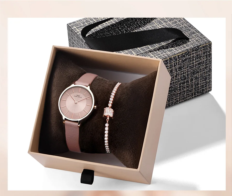 IBSO Crystal Bracelet Watches Set Female Rose Gold Quartz Watch Luxury Women Watch Bangle Set For Valentine's Gift Dropship