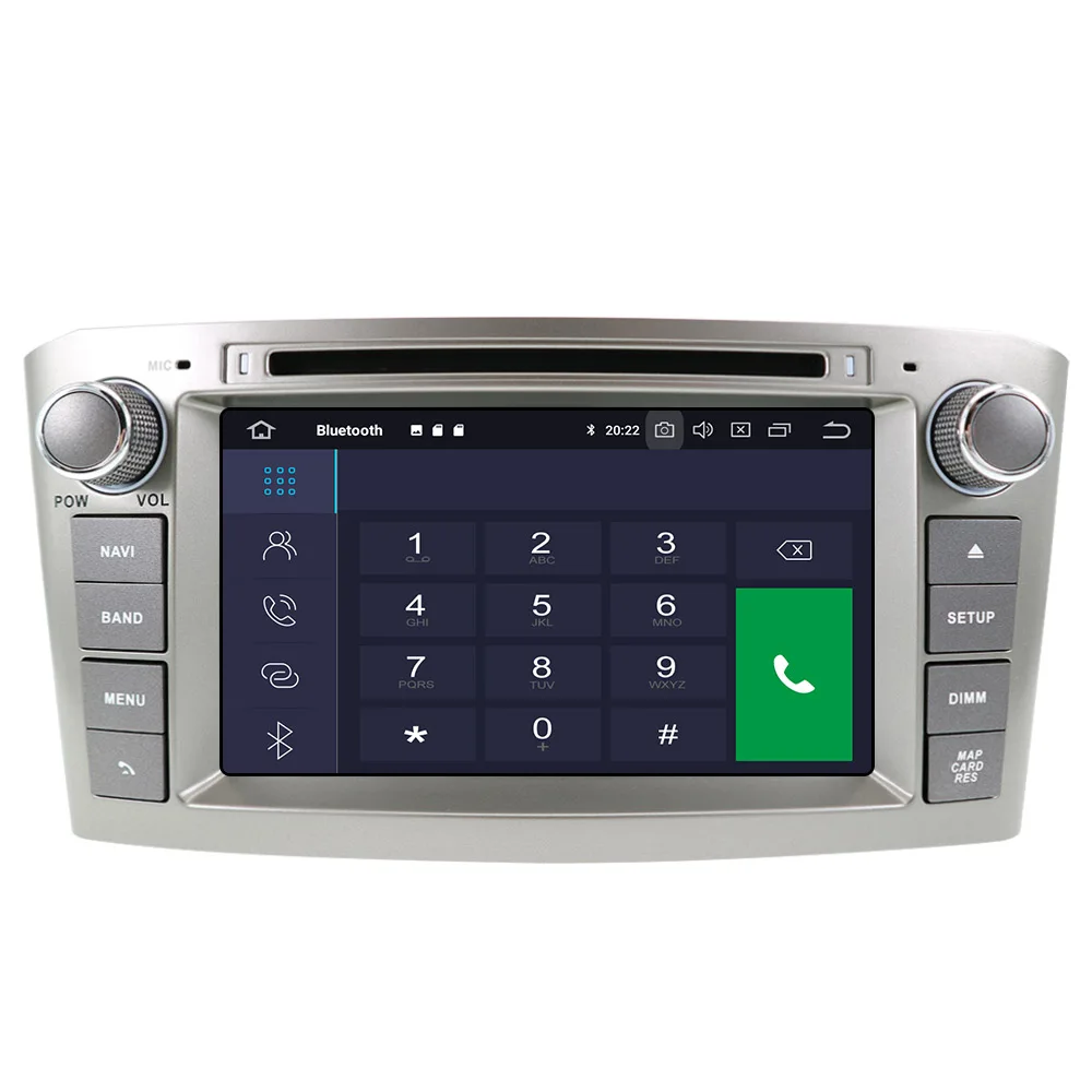Perfect Android 9.0 Octa Core Car DVD Player For Toyota Avensis 2002-2008 T250 Car GPS Navigation Stereo multimedia auto headunit Wifi 3
