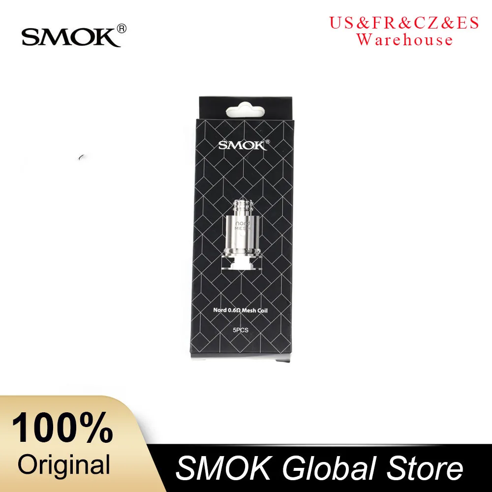 5 шт./лот электронных сигарет Smok Nord катушки 1.4ohm Штатная катушка 0.6ohm сетки 3 мл!