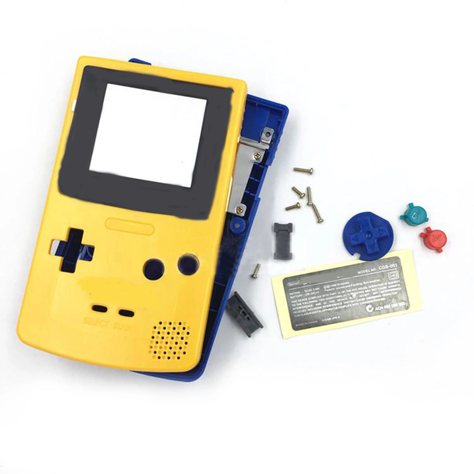 Чехол с полным корпусом для nintendo Game Boy color GBC Pokemon, чехол для игровой консоли с кнопкой, набор винтов, запчасти для ручного ремонта