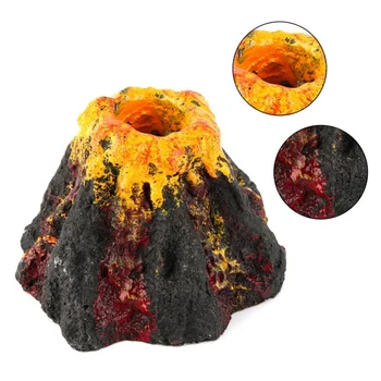 

Ornament Volcano Shape Ornament For Aquarium Air Bubble Stone Fish Tank Oxygen Pump Air Pump Fish Tank Toys fish Decorations