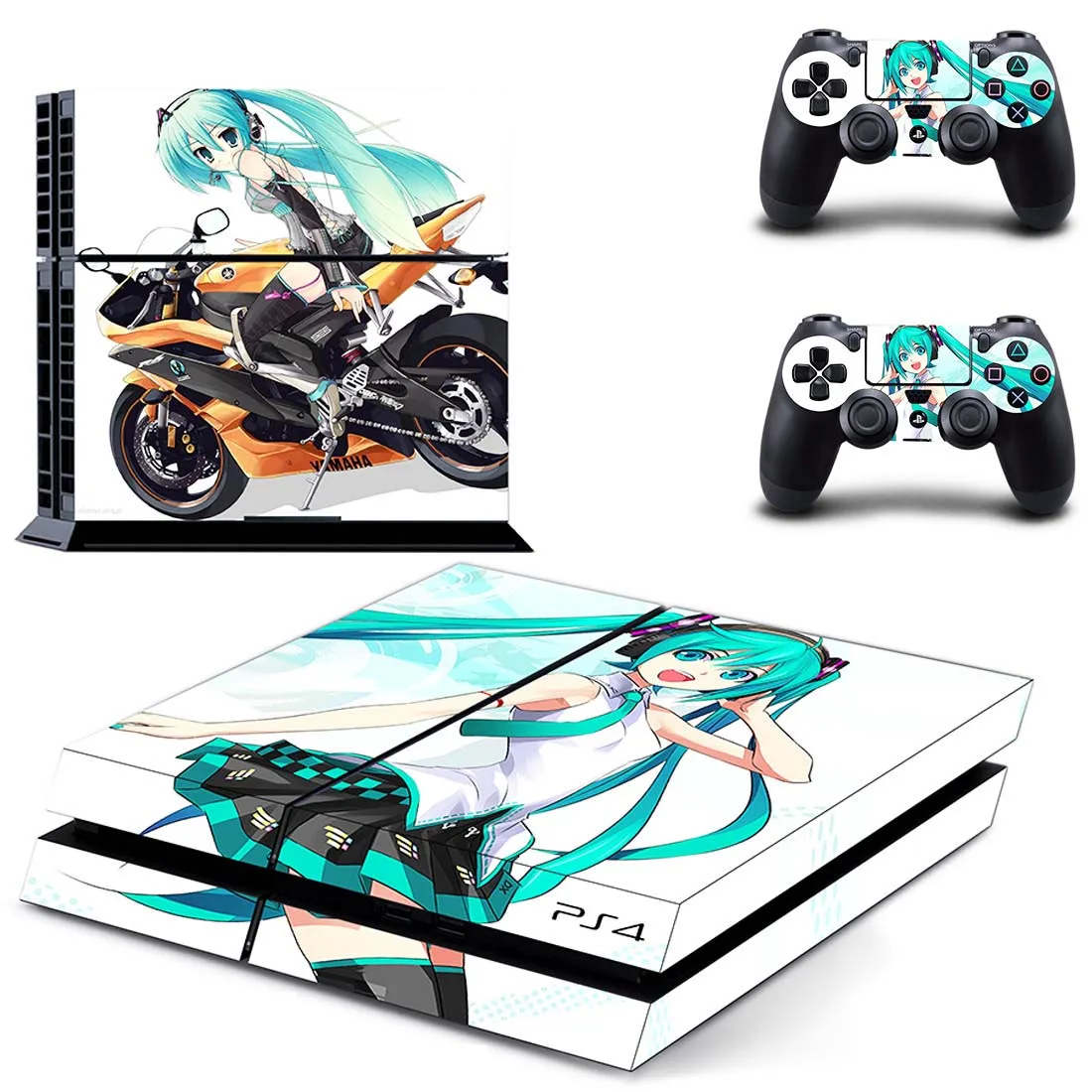 Hatsune Miku PS 4 стикер игровая станция 4 наклейка s, наклейка для PS4 наклейка Pegatinas Adesivo для консоли playstation 4 и 2 контроллера