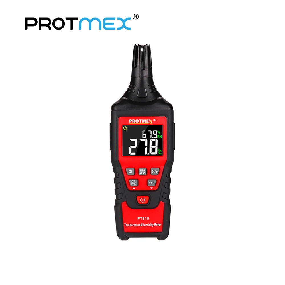 Protmex PT618 Digital Temperature Humidity Meter Psychrometer Thermometer Hygrometer Monitor | Инструменты