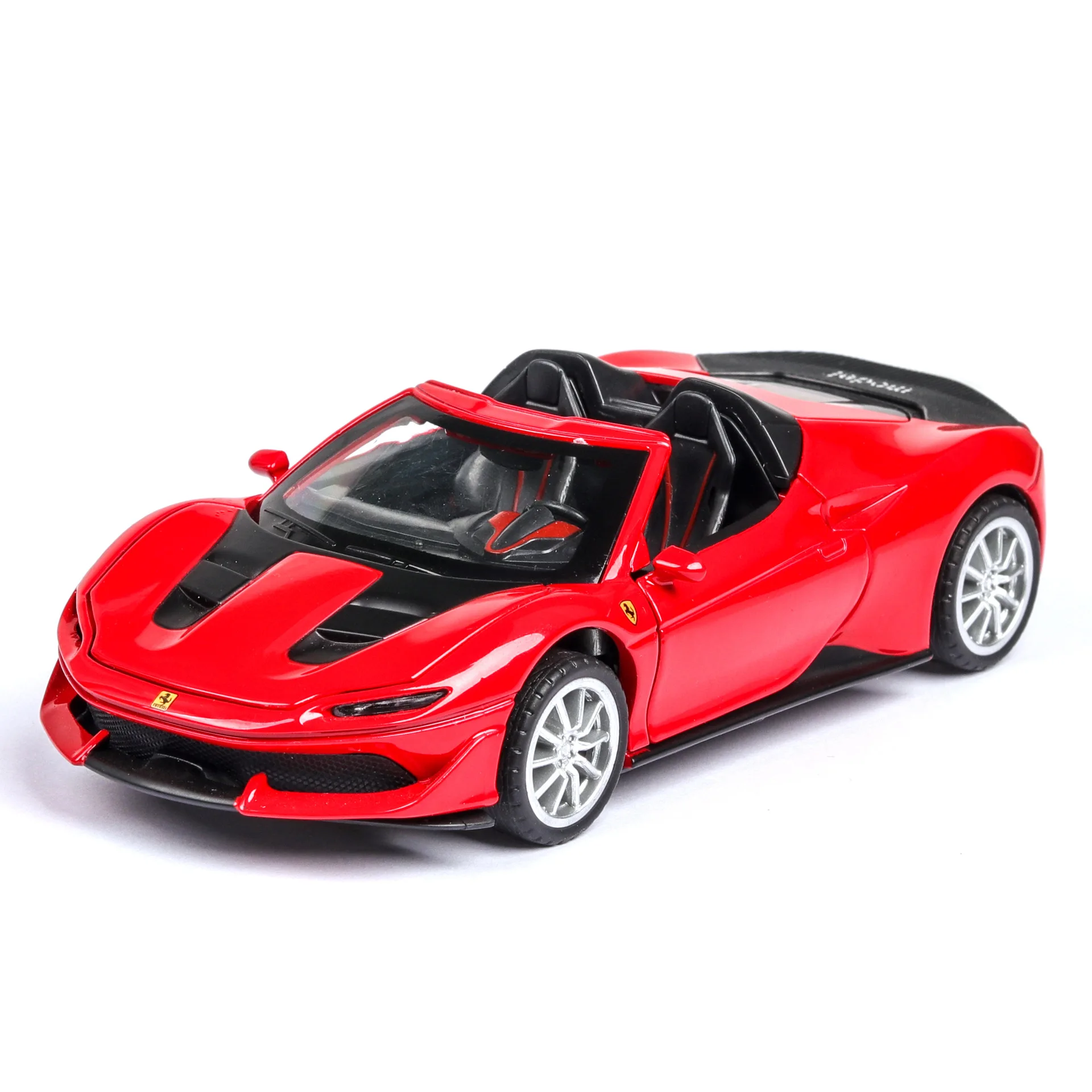 

1:32 Diecast Metal Sports Car Toy J50 Roadster Toy Vehicle Model Children Gift Music Light Pull Back Car Collection Boy Kid Toys