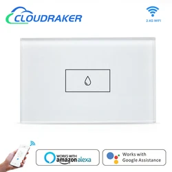 Interrupteur de chauffe eau WiFi 20a 4400W, avec minuterie, fonctionne avec l'application Tuya Smart Life, activation/désactivation du système de contrôle vocal via Google Home, Alexa Echo 