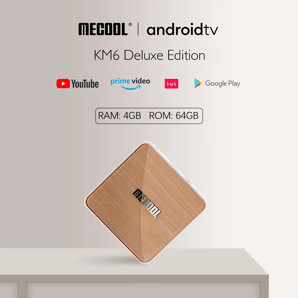 Mecool KM6 Deluxe ТВ Amlogic S905X4 Смарт Android 10 0 коробка 4 Гб Оперативная память 64 Встроенная 2