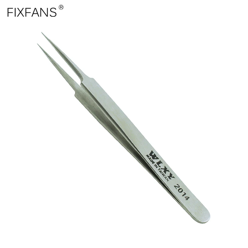 FIXFANS 125 мм Точность Нержавеющая сталь пинцет с острыми концами наконечник Прямой пинцет ручной работы электроники часы телефона инструменты для ремонта