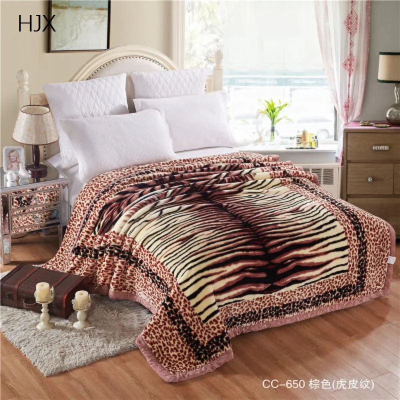 Модный Леопардовый принт, одеяло с принтом тигра, Расширенная настройка носимых теплых одеял ощущение шерсти - Цвет: NO1