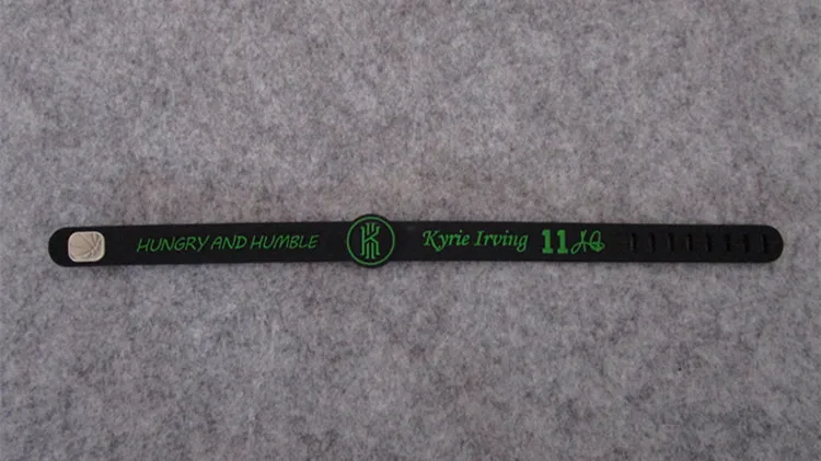 Баскетбольная звезда NBA Green Army 11 Kyrie Irving спортивный силиконовый гелевый браслет на запястье для фанатов украшения