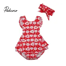 Комплект из 2 предметов для первого дня рождения, Рождественский наряд, олень+ снежинка, детская одежда для малышей, одежда, боди+ повязка на голову для девочки, комбинезон для новорожденных