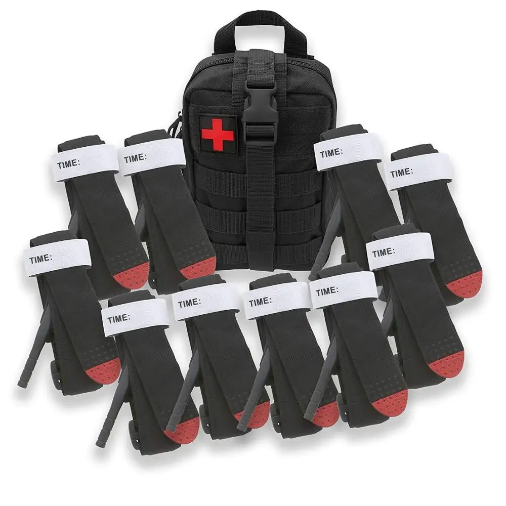 Torniquete médico y bolsa de combate IFAK para exteriores, equipo de primeros auxilios médico de emergencia, torniquete de una mano