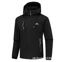 Осенняя и зимняя верхняя одежда из спандекса плюс Вельветовая внутренняя одежда мужская штурмовая куртка водонепроницаемая Теплая мужская одежда для холодной работы