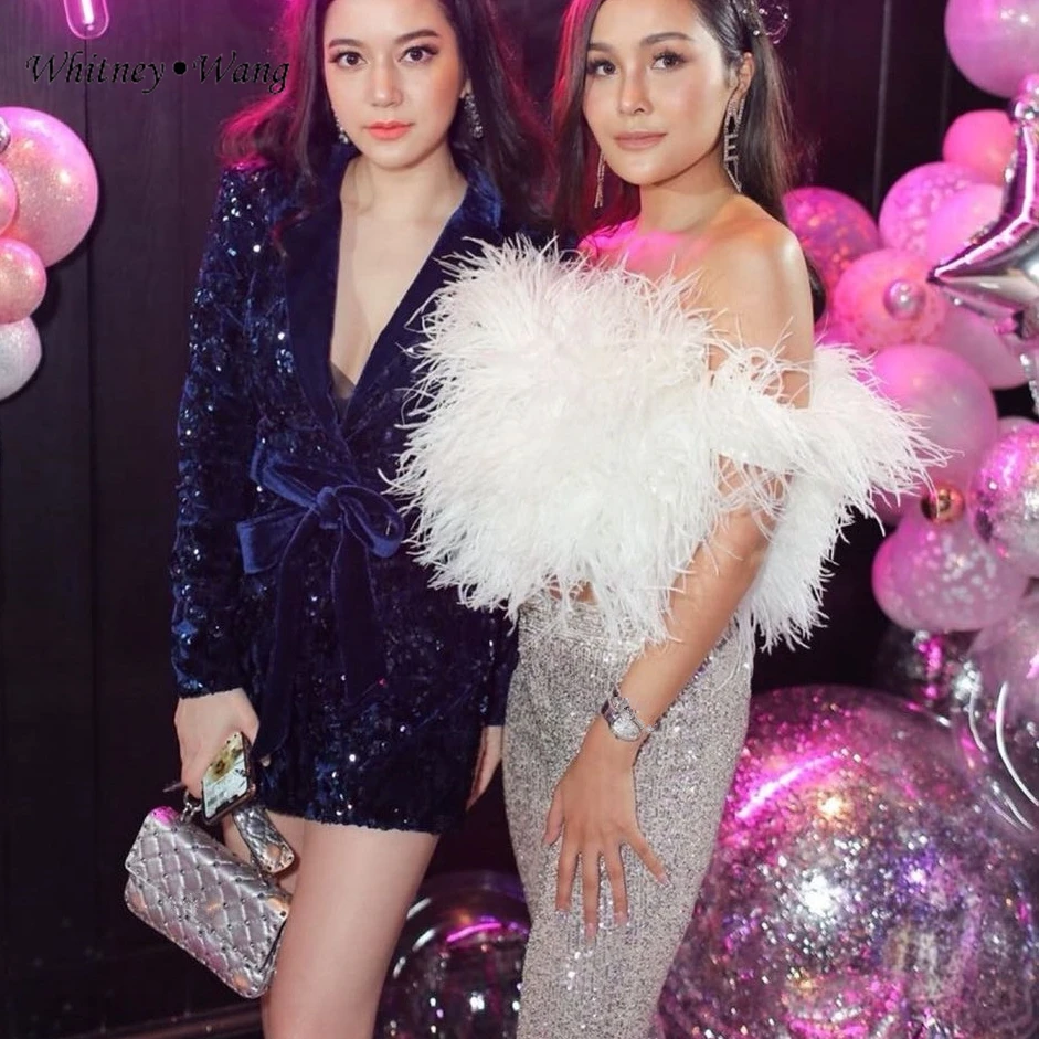 WHITNEY WANG блузки 2020 Осенняя модная Уличная Сексуальная Блузка с вырезом лодочкой и