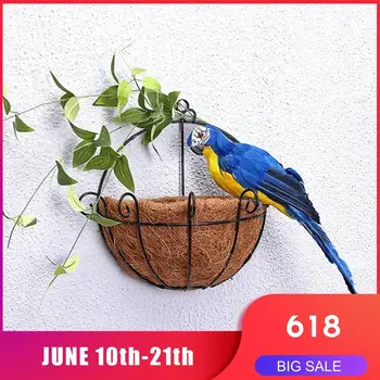 

35cm Creative Decoration Bird Feather Parrot Simulation Feather Parrot Macaw Showcase Garden Decoration