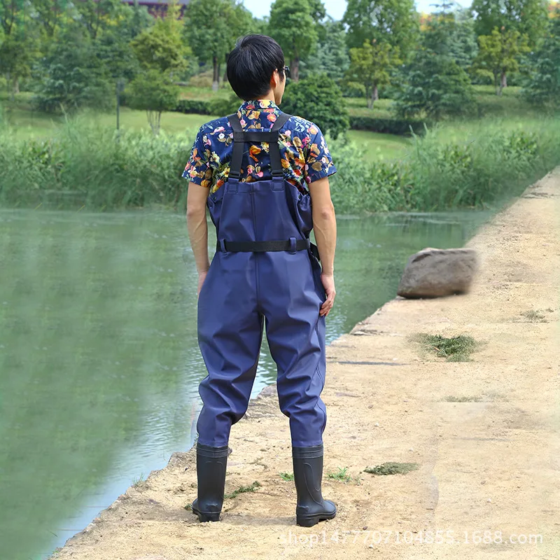 

Water Pants PVC Knit Fabric Catch Fish Fishing Pants Customizable And yao dai kuan Waterproof Pants pi cha