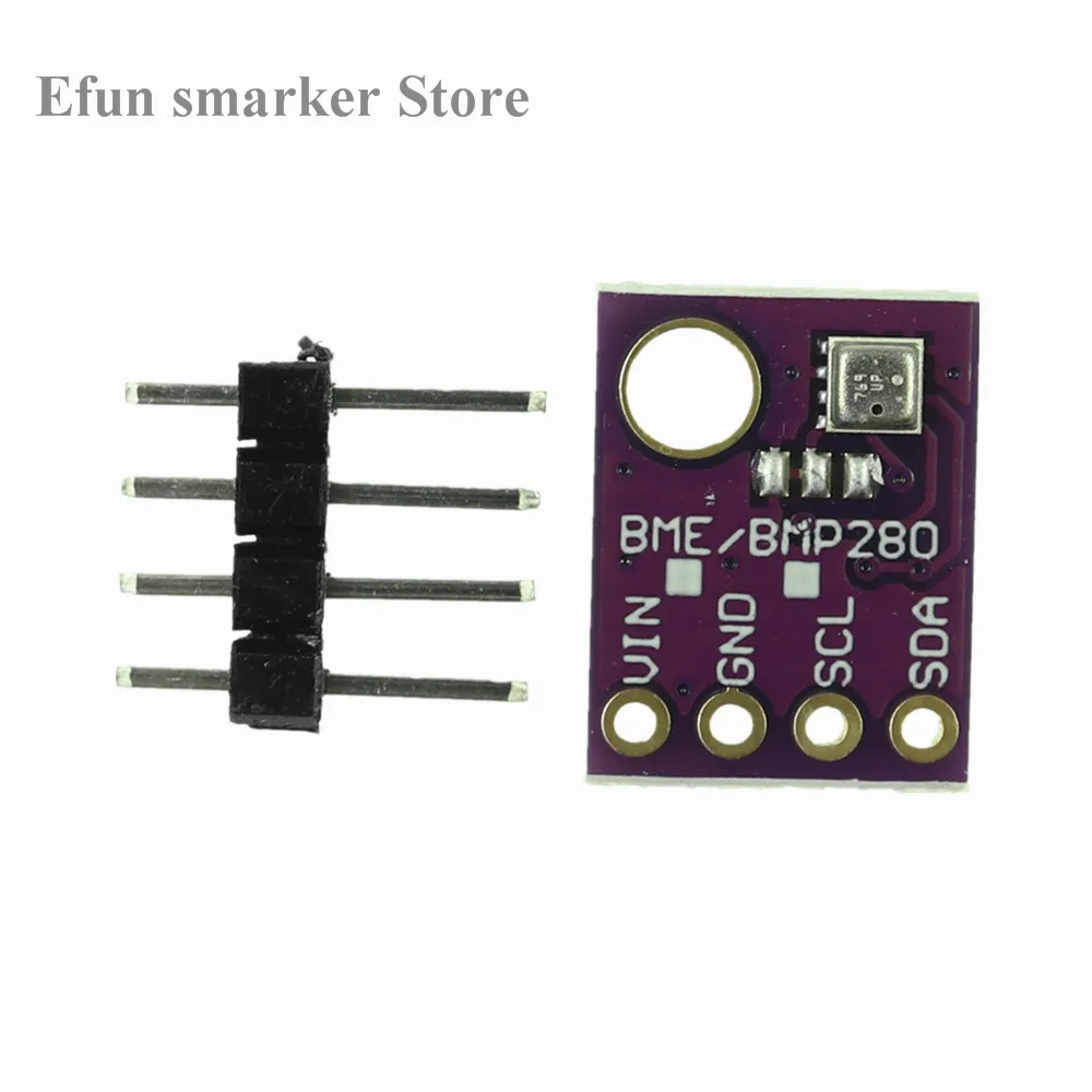 GY-BME280 5V 4P排针 高精度大气压强传感器模块 高度计 (5)